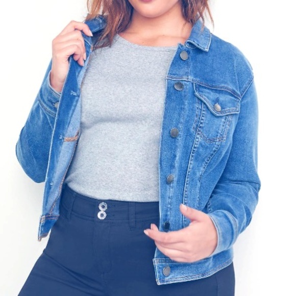 Lane Bryant Jackets & Blazers - NEW Lane Bryant Denim Jacket - Medium Wash